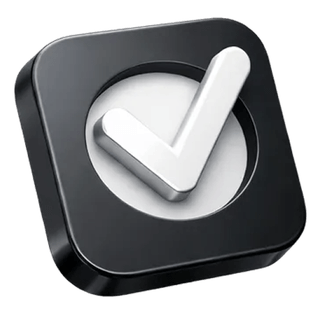 3D checkmark confirmation icon featured on the Keen Vestholdance about page
